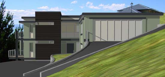 CAD rendered view from South