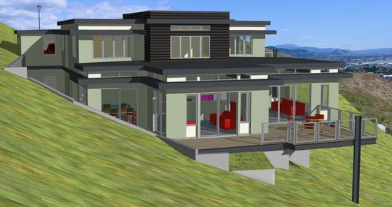 CAD render from North East