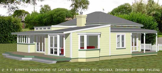 Proposed Roberts House Photorendering from NW